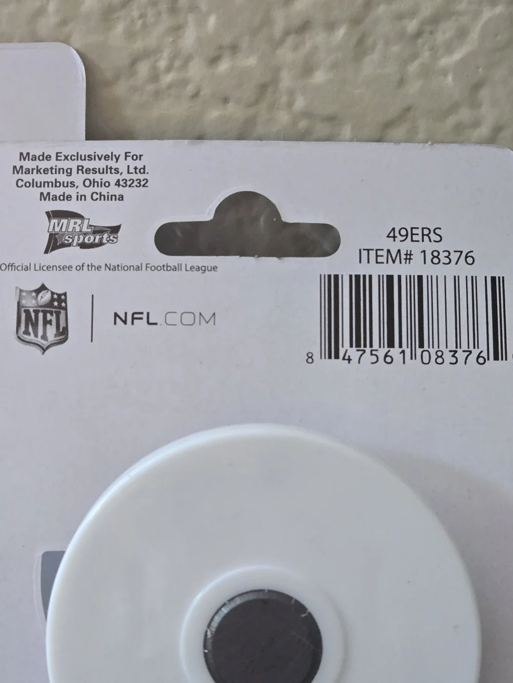 NFL San Francisco 49ers Round Magnetic Bag Clips - Red & Gold
